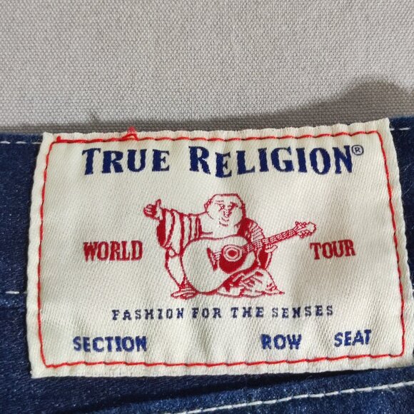 True Religion jeans men's size 42 (44) Indigo blue colour Geno Relaxed Slim - Picture 5 of 15